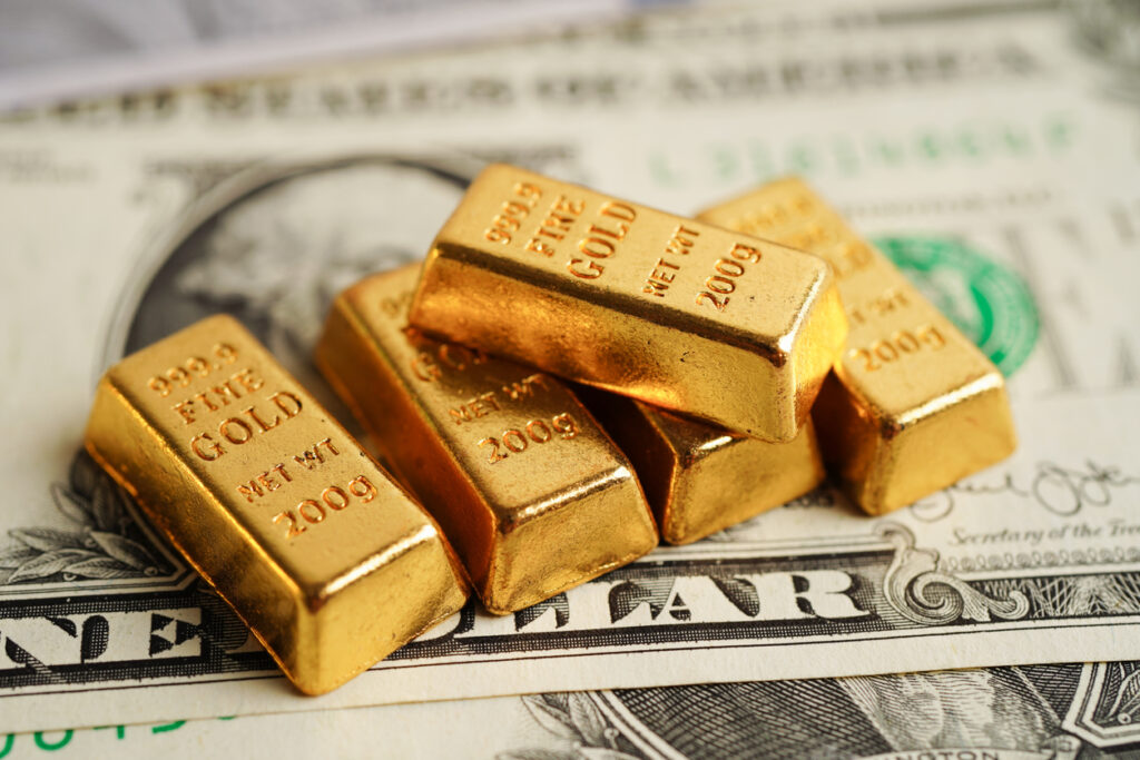 Gold handshake with their level caps